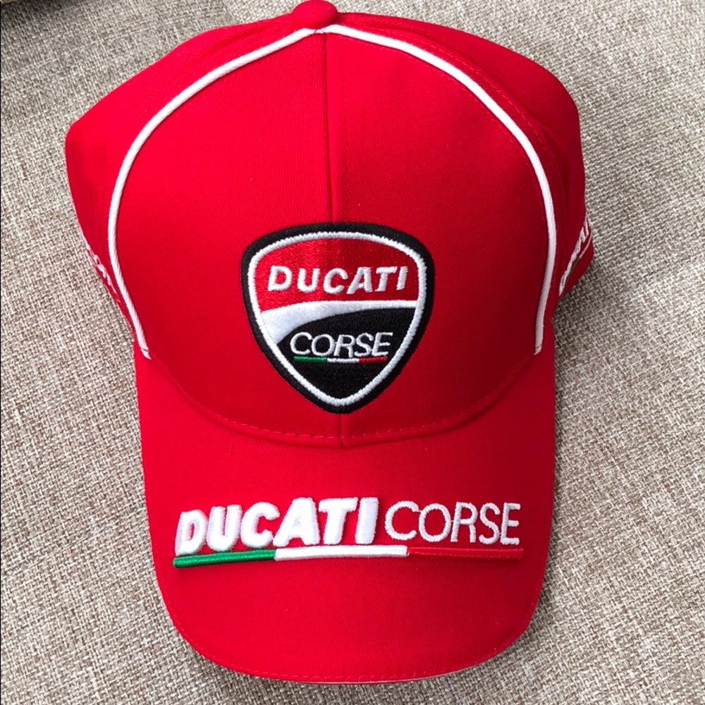 Ducati Corse race hat cap red new with tag